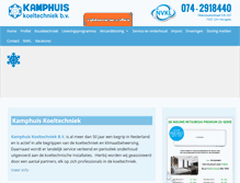 Tablet Screenshot of kamphuiskoeltechniek.nl